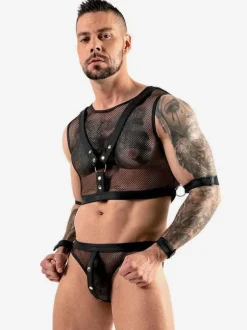 Men Sexy Costume Halloween Adult's Pants Top Night Club Wear