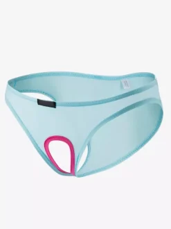 Men Sexy Lingerie Cut Out Piping Nylon Brief