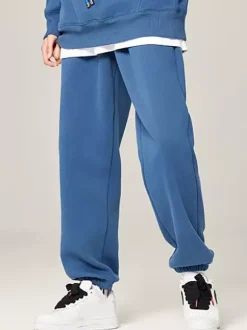 Men's Fleece Sweatpants Casual Moisture Wicking Breathable Trousers