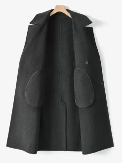 Men's Jackets Chic Lapel Turn-down Collar Coats Maxi Woolen Coats