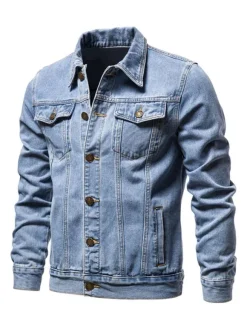 Men's Jackets & Coats Jacket For Men Men's Jackets Chic Light Sky Blue Light Sky Blue Stylish