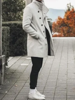 Men's Jackets & Coats Men's Coats Casual Black Quality