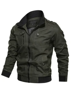 Men's Jackets & Coats Mens Jacket Men's Jackets Chic Burgundy Green Modern