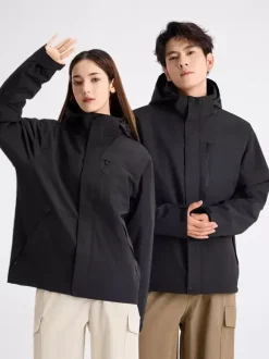 Men's Jackets Hoodie Zip Warm Orange Sport Casual Coat