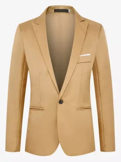 Men's Jacket Slim Casual Suit Tops Plus Size Blazer