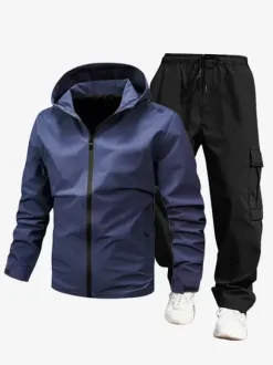 Men's Lightweight Jackets Windproof and Waterproof Leisure Hiking Suits