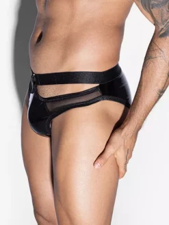 Men's Lingerie Underwear Mesh Low-Rise Pouch Thong Panties