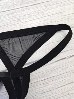 Men's Lingerie Underwear Sexy Panties Black Brief Triangle