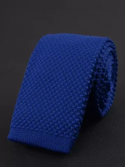 Men's Plain Tie 5.5cm Version Solid Color Casual Knitted Tie