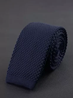 Men's Plain Tie 5.5cm Version Solid Color Casual Knitted Tie