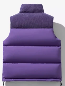 Men's Puffer Vest Outdoor Stand-Up Collar Sleeveless Padded Vest Coats