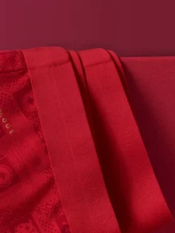 Men’s Red Underwear And Socks Set For Birth Year Seamless Mid-Rise Red Briefs