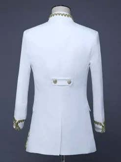 Men's Retro Set Long Sleeves Palace Costume Overcoat