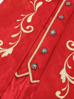 Men's Retro Stempunk Long Coat Long Sleeves Embroidery Vintage Victorian Coat