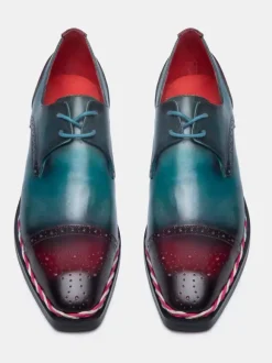 Men's Slip On Loafer Debby Handmade Lace Up Prom Wedding Shoes
