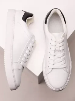 Mens Sneakers Comfy PU Leather Round Toe Basket Sport Shoes