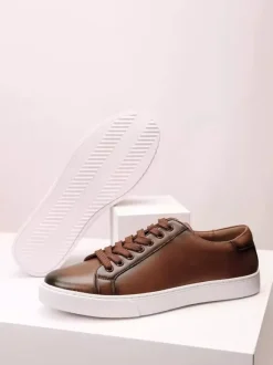 Mens Sneakers Round Toe Lace-Ups flats Hiking Shoes