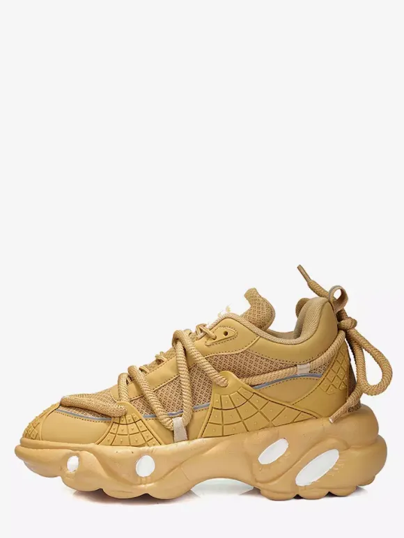 Mens Sneakers Wet Grip Rubber Platform Chunky Breathable Casual Walking Shoes