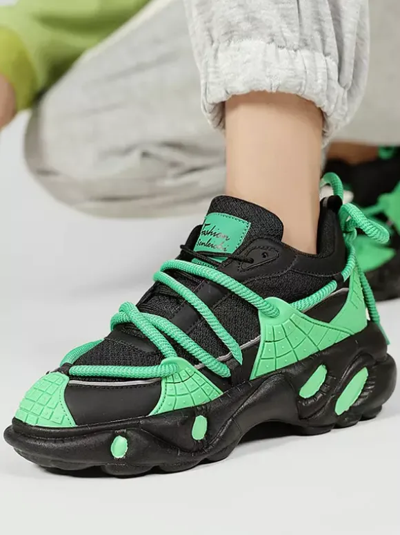 Mens Sneakers Wet Grip Rubber Platform Chunky Breathable Casual Walking Shoes