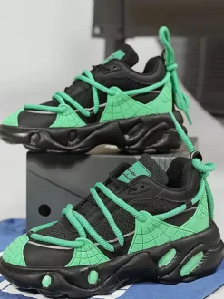 Mens Sneakers Wet Grip Rubber Platform Chunky Breathable Casual Walking Shoes