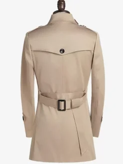 Men's Suit Coats Mid-Length Simple Business Coats British Style Formal Coat