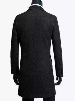 Men's Suit Coats Turn-Down Collar Notched Lapel Woolen Jackets