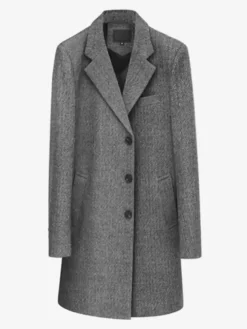 Men's Suit Coats Turn-Down Collar Single Breasted Long Sleeve Coats
