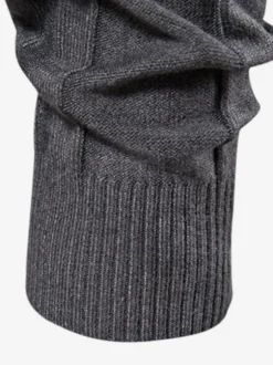Men's Sweaters Men's Pullover Knitwear Jewel Neck Winter Green Apricot