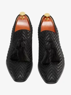 Mens Tassel Loafer Round Toe PU Leather Shoes Prom Wedding Shoes