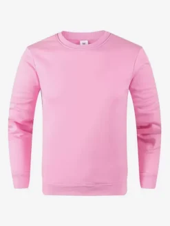 Men's Tops Solid Color Long Sleeve Loose T-Shirts