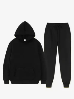 Men's Two Piece Sets Fleece Sweatshirt Men's Hoodie and Pants