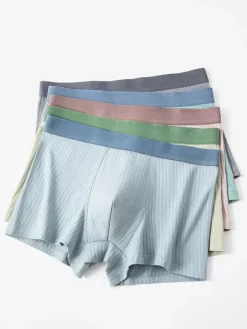 Men's Underwear Cotton Mid-Waist Plus Size Breathable Men's Underwear Boxer Shorts