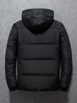 Men's Winter Jacket Short Thick Long Sleeve Warm Coat