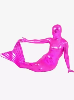 Mermaid Zentai Suits Fairy Tale Mermaid Style Shiny Metallic Zentai Suit