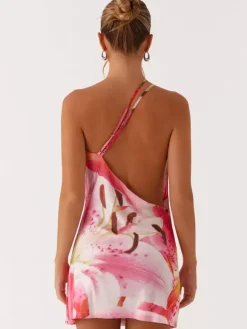 Midi Dress Floral Print Chiffon Chic Straps Neck Sleeveless Daily Summer Dresses