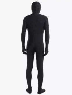 Morph Suit Black Lycra Spandex Fabric Catsuit with Face Opened Men's Body Suit