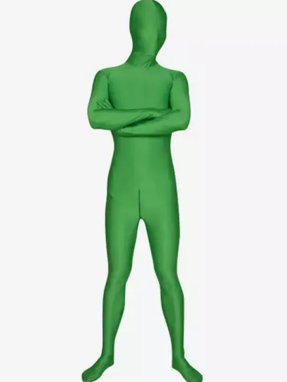 Morph Suit Green Lycra Spandex Fabric Zentai SuitUnisex Full Body Suit