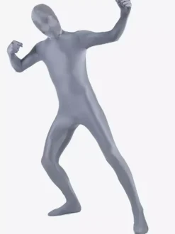 Morph Suit Classic Grey Zentai Suit Lycra Spandex Fabric Full Body Suit