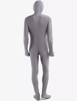 Morph Suit Grey Lycra Spandex Fabric Zentai Suit Unisex Full Body Suit