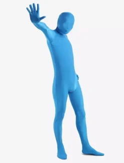 Morph Suit Unisex Blue Lycra Spandex Full Body Zentai Suit Morphsuits