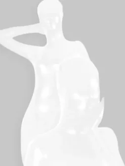 Morph Suit White Shiny Metallic Fabric Zentai Suit Unisex Full Body Suit