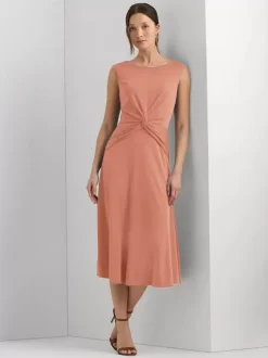 Mother Dress Jewel Neck Sleeveless Short Pleated Wedding Guest Dresses