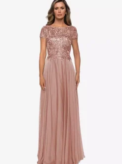 Mother Dress Jewel Neck Short Sleeves A-Line Lace Wedding Guest Dresses