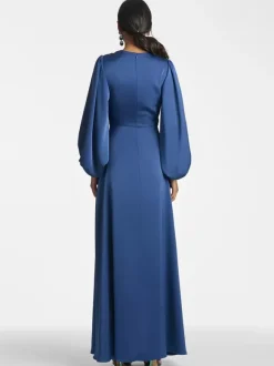 Mother Dress V-Neck 3/4 Length Sleeves A-Line Floor-Length Guest Dresses For Wedding