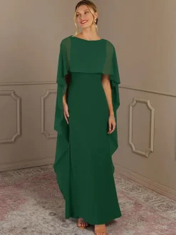 Mother Dress Jewel Neck Sleeveless A-Line Wedding Guest Dresses
