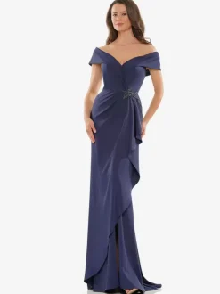 Mother Dress Off-The-Shoulder Sleeveless Mermaid Applique Floor-Length Wedding Guest Dresses