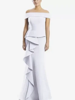 Mother Dress Off-The-Shoulder Sleeveless Mermaid Ruffles Wedding Guest Dresses