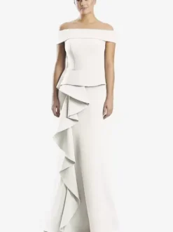 Mother Dress Off-The-Shoulder Sleeveless Mermaid Ruffles Wedding Guest Dresses