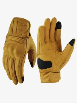 Motorcycle riding genuine leather touch screen men's racing biking climbing hiking gloves