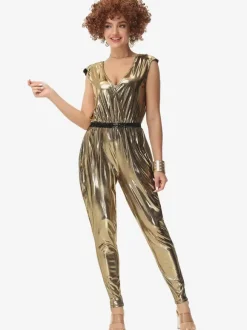 Music festival retro 70s disco costumes couple's disco stage performance costumes